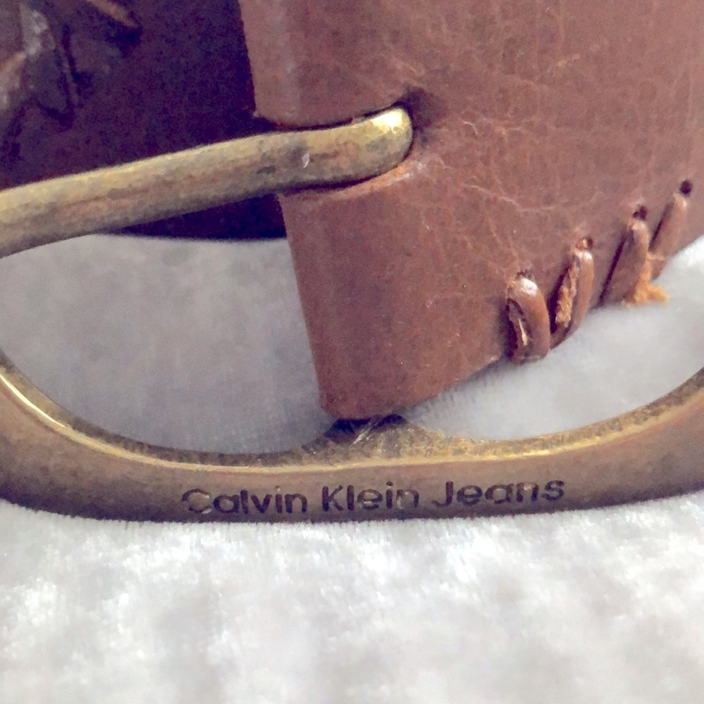 Calvin Klein Solid Leather Belt Medium - image 2